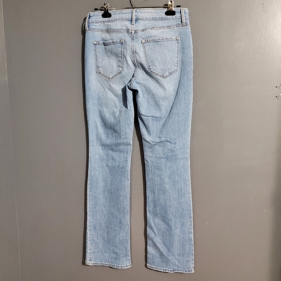 Old Navy Kicker Bootcut Jeans Mid Rise Light Wash Size 8 - Picture 4 of 8